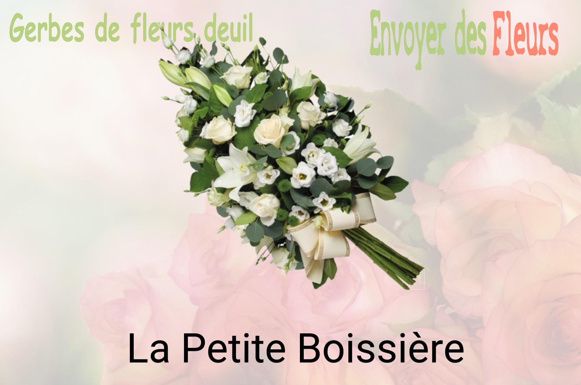 Gerbe de fleurs de deuil livrée à La Petite-Boissière